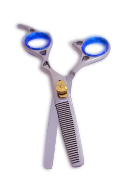Close-up of Hairdresser Thinning Shears