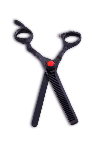 Close-up of Barber Thinning Scissors