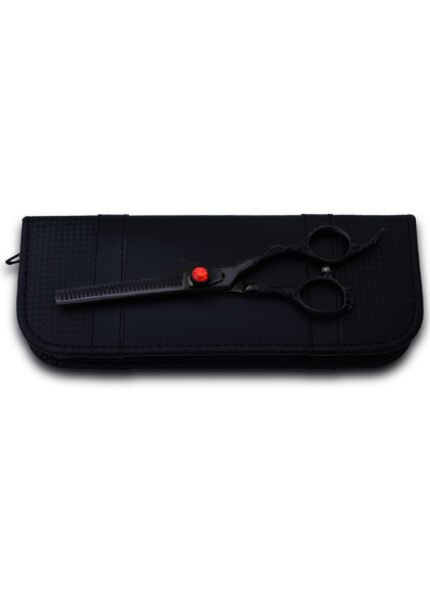 Left side angle view of Barber Thinning Scissors