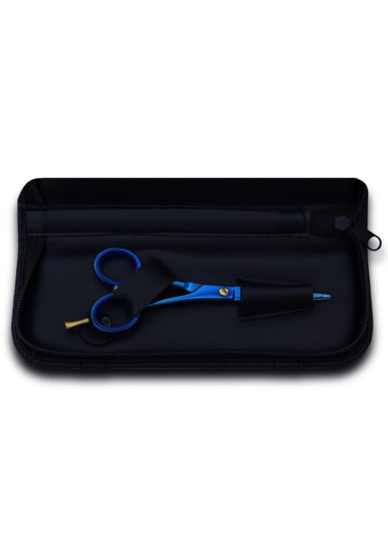 professional blue haircutting shears - view 6