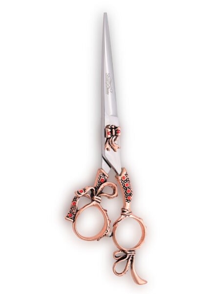 7.5 inch Barber Shears positioned vertically with blades aligned.