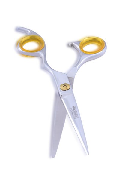 Close-up of Professional Barber Hair Shears focusing on handle and blade details.