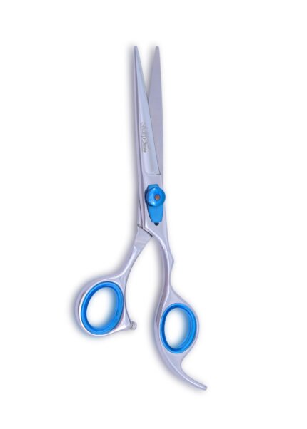 Pro Barber Hair Cutting Scissors displayed with open blades facing towards the camera.