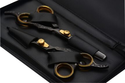 Close-Up of Hair Cutting Shears Set