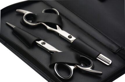 Close-Up of Pro Hairdressing Scissor Set