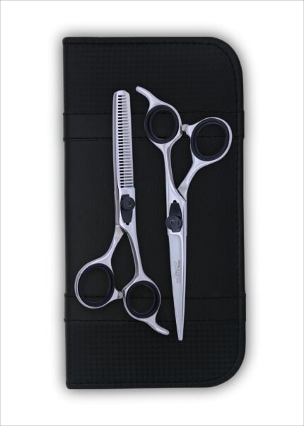 Barber Hair Scissors Set Front View